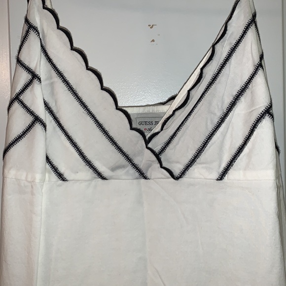 Vintage Guess Black and White MIDI Dress - Picture 2 of 3